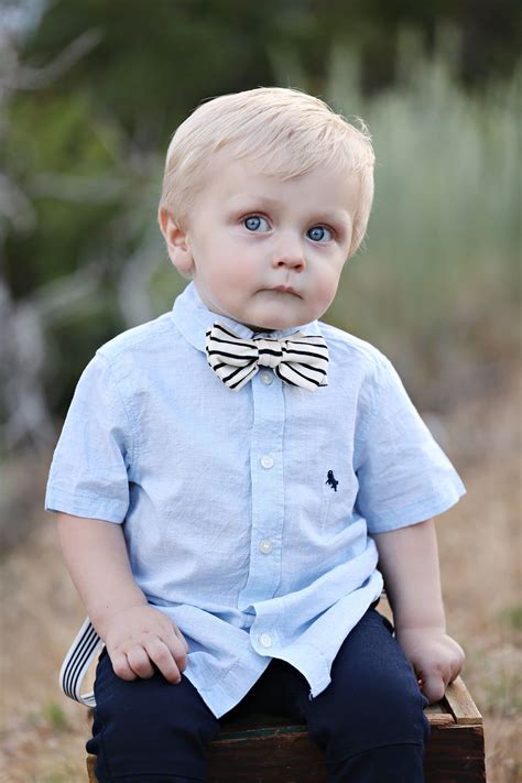 Black And Cream Stripe Bow Tie Cute Baby Boy Outfits Tie Matching