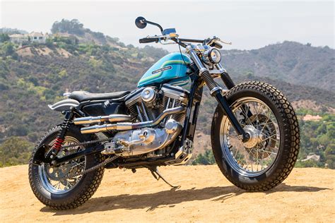 Customized motorcycles built by thunderbike. Hollywood Harley: A Sportster 883 Dirt Tracker | Bike EXIF