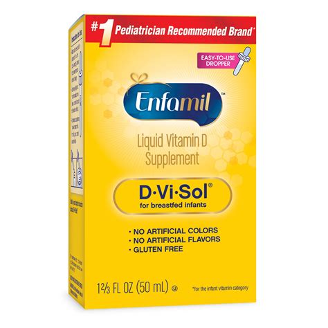 Enfamil D Vi Sol Vitamin D Supplement Drops For Infants 50 Ml Dropper