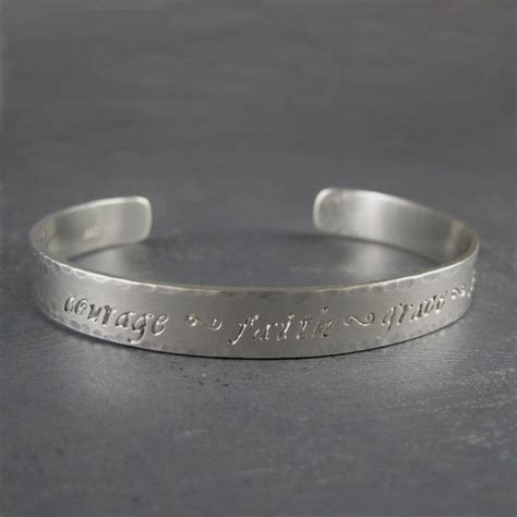 Custom Engraved Bracelet For Women Sterling Silver Bracelet