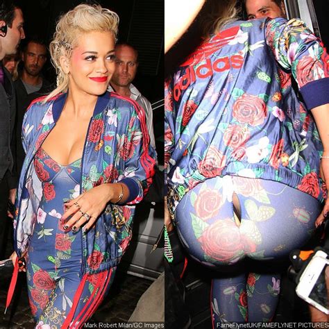 Rita Ora Splits Her Tight Pants