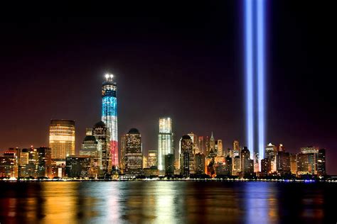 New York City Skyline Tribute In Lights And Lower