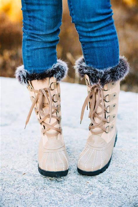 fashion womens fur trim winter over the knee boots warm casual snow boots shoes mode €58 7