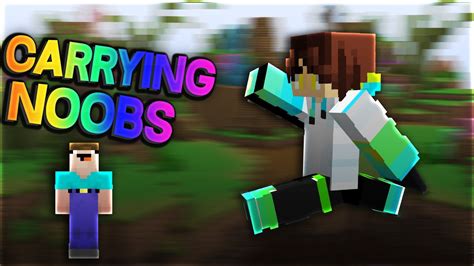 Carrying Noobs In Bedwars Youtube