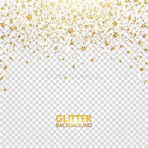 Falling Gold Confetti Transparent Stock Illustrations 9170 Falling