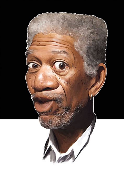 Morgan Freeman By Dejan Djurovic Digital Painting Portrait Celebrity