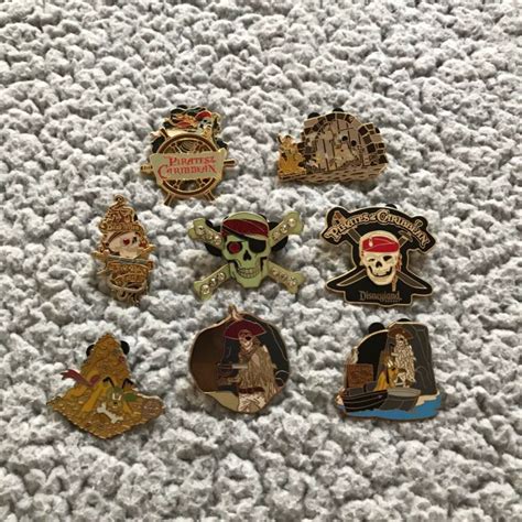 Authentic 2006 2008 Disney Pirates Of The Caribbean Pin Lot Of 8 Antique Price Guide