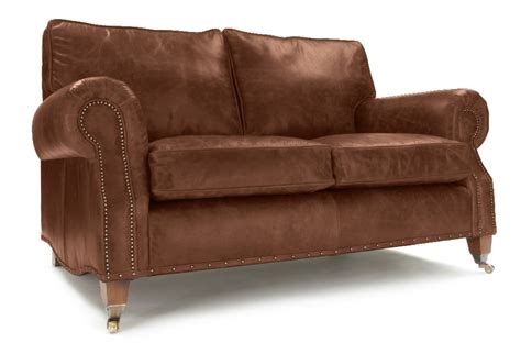 Hepburn Hobnail Leather Seat Sofa From Old Boot Sofas