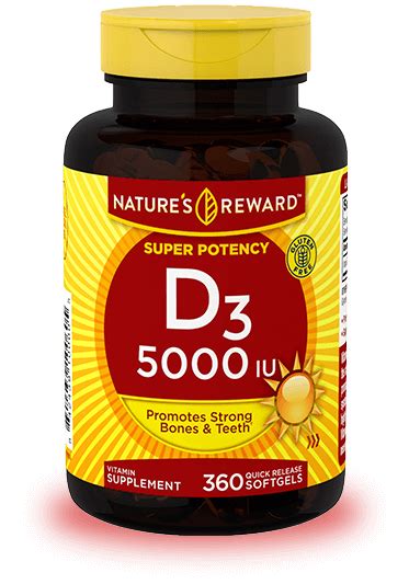 Vitamin D3 5000 Iu Natures Reward