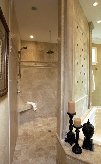 Walk-Through Shower - Traditional - Bathroom - by Michael F Simon Builders
