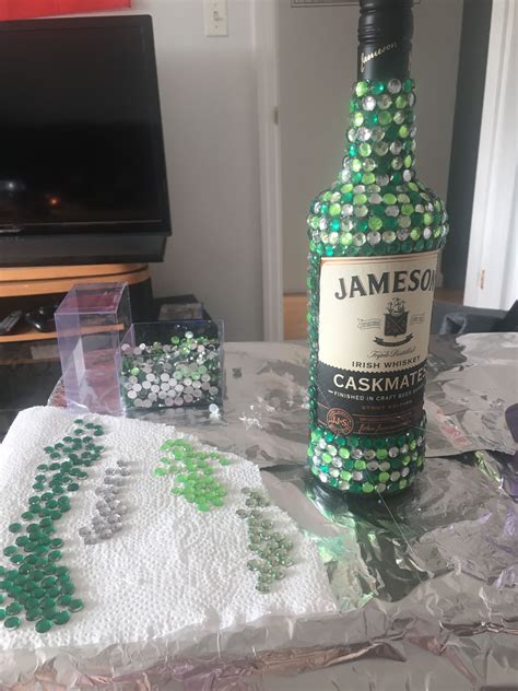 Bedazzled Jameson bottle | Jameson bottle, Bottle, Vodka bottle