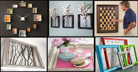 Creative Reuse Old Pictures Frames Into Home Decor Ideas Genmice