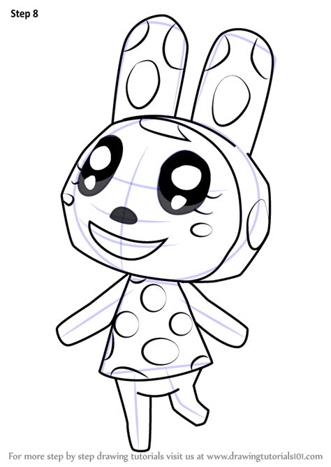 Learn How to Draw Chrissy from Animal Crossing (Animal Crossing) Step