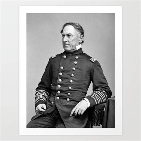 Admiral Farragut Civil War Portrait Art Print By War Is Hell Store
