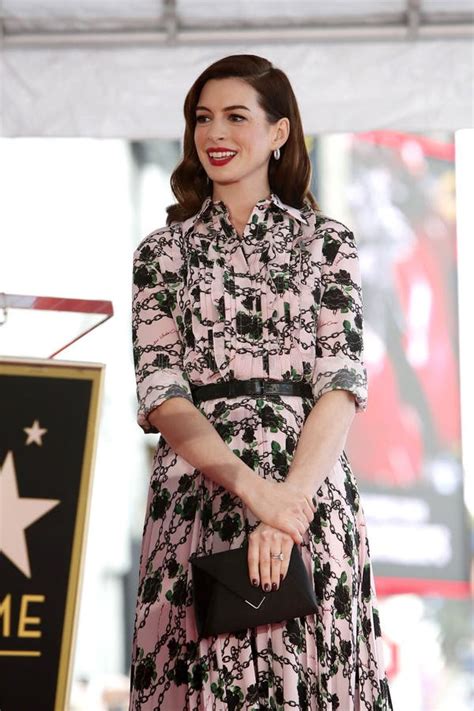 Anne Hathaway Star Ceremony Editorial Photography Image Of Actor