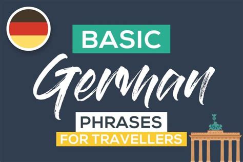 Survival German Travel Phrase Guide With Pronunciation German Phrases