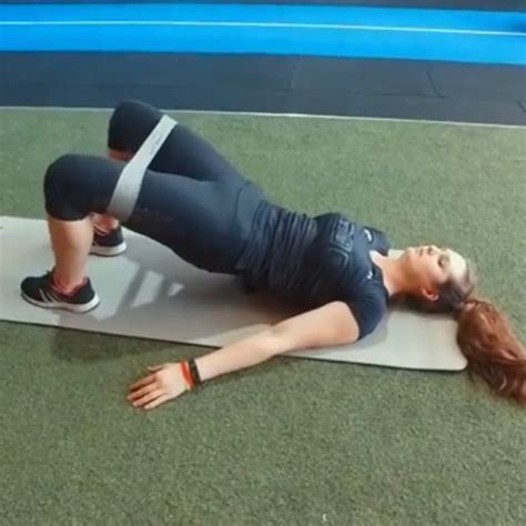 Banded Glute Hip Bridge W Abduction Exercise How To Workout