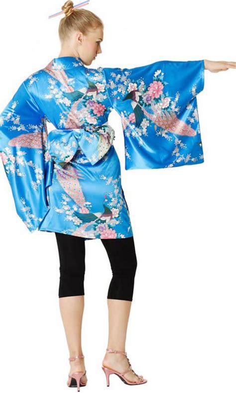 Deep Sky Blue Kimono Short Kimono Kimono Online