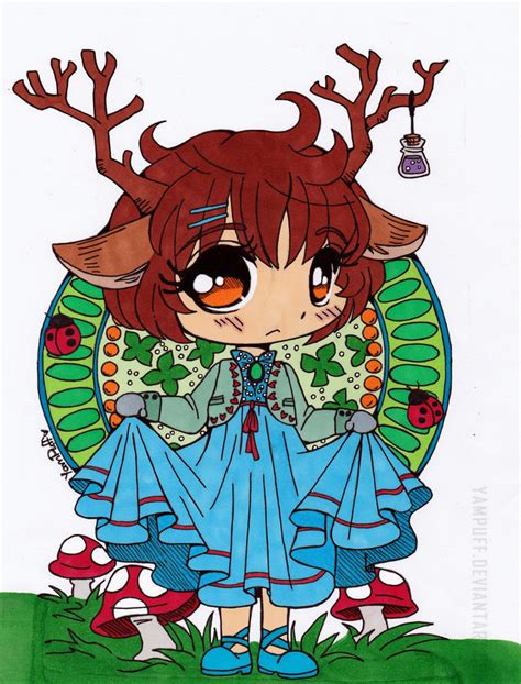 Little Deer Chibi Colored By Maiko Girl On Deviantart