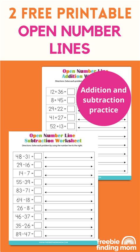 2 Free Open Number Lines Addition And Subtraction Printables In 2024