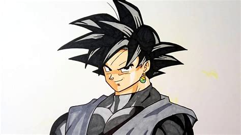 Cómo dibujar a Goku Black How to draw Goku Black Speed draw