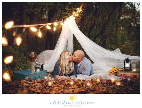 Christina Corneau Photography Fall Couples Engagement Session Camping