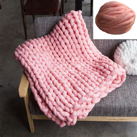 Super Chunky Yarn Bulky Yarn For Arm Knitting Blanket Merino Wool