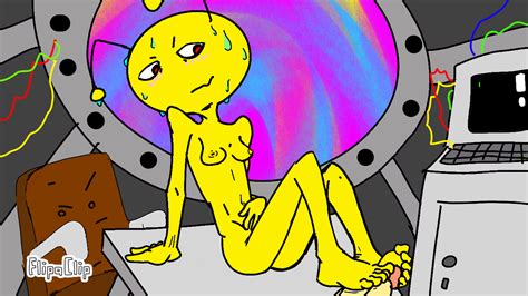 Rule 34 Alien Alien Hominid Alien Hominid Character Animated Female Flipaclip Foot Fetish