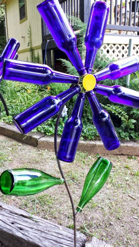 Diy Glass Yard Art Design 7 — Teracee Diy Glass Bottle Garden