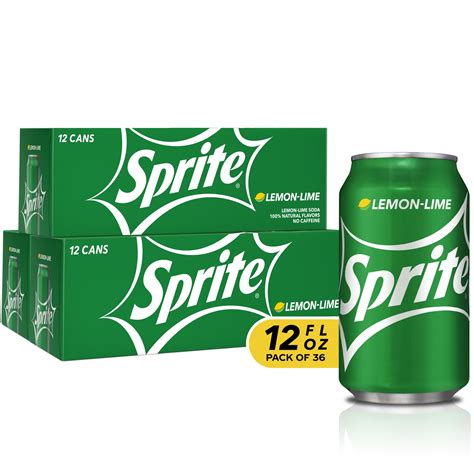 Sprite Lemon Lime Soda Soft Drinks Fl Oz Pack Sets Walmart Com