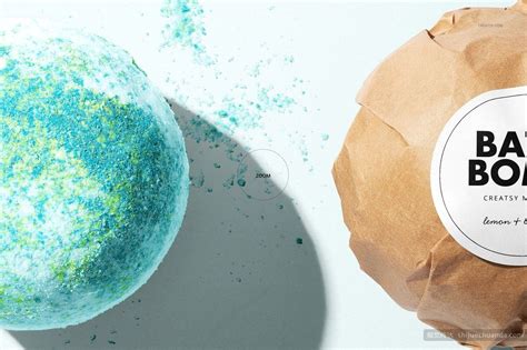 Download 巧克力/爆炸浴盐/气泡弹样机集 Bath Bomb Mockup Set - 视觉传达