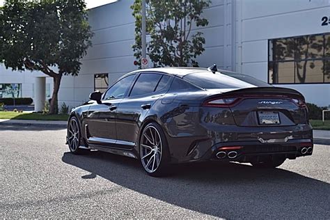 wheel front aftermarket and custom wheels gallery grey kia stinger gt with 20x9 and 20x10 5