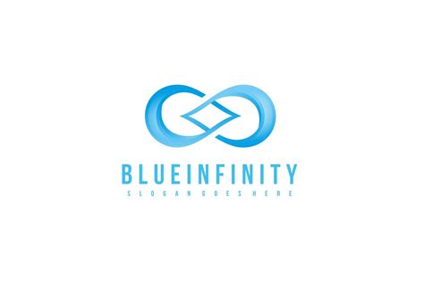 Blue Infinity Logo Branding And Logo Templates ~ Creative Market