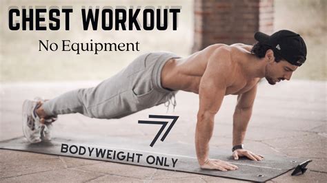 Chest Workout Home Routine Bodyweight Exercises Rowan Row Youtube