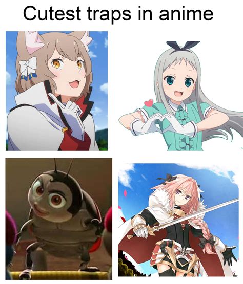 cutest traps in anime trap know your meme