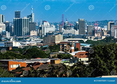 Durban Central City Buildings Looking Down From Berea Stock Image
