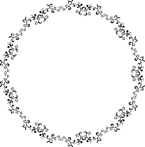 Round Flourish Border 2 Openclipart