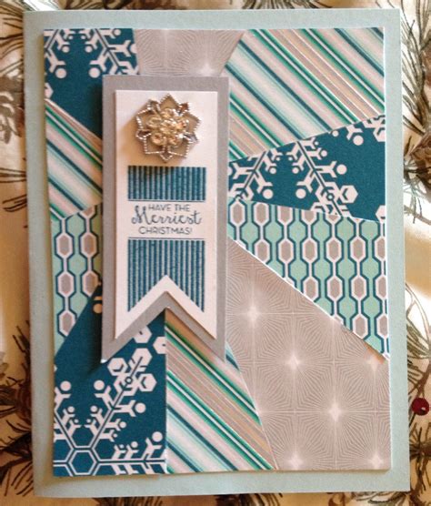 Stampin Up Winter Frost Dsp Christmas Card Christmas Tagables