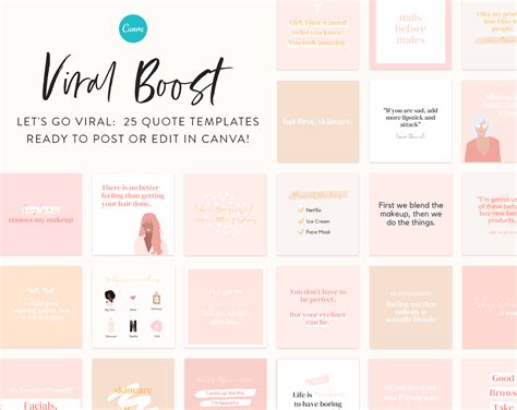 The Beauty Instagram Template Kit For Canva My Social Boutique