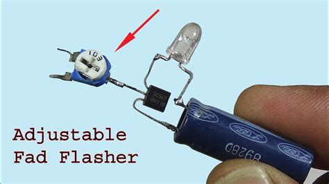 Adjustable Fad On Led Light Flasher Using Bc Awesome Diy Project
