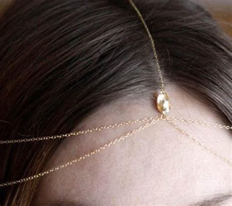 Crystal Hair Chain Crystal Accessories Hair Chains Hair Accessories