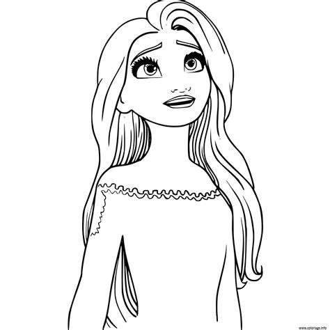 Coloriage Elsa Reine Des Neiges 2 Studio Disney Par Gianluigi Piludu