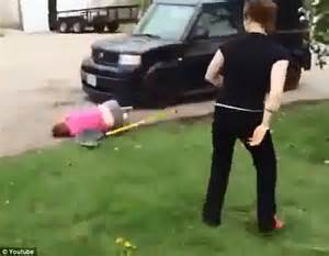 Watch Video Of Year Old Hit On The Head With Shovel In Bizarre Girl Fight Goes Viral The