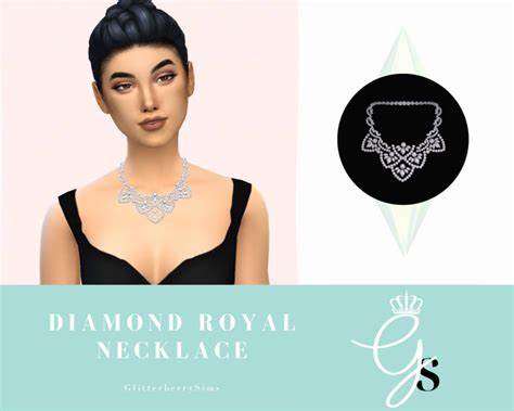Request Diamond Necklace Glitterberry Sims On Patreon In 2021 Sims