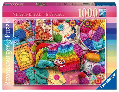 Ravensburger Aimee Stewart Vintage Knitting And Crochet 1000 Piece Puzzle