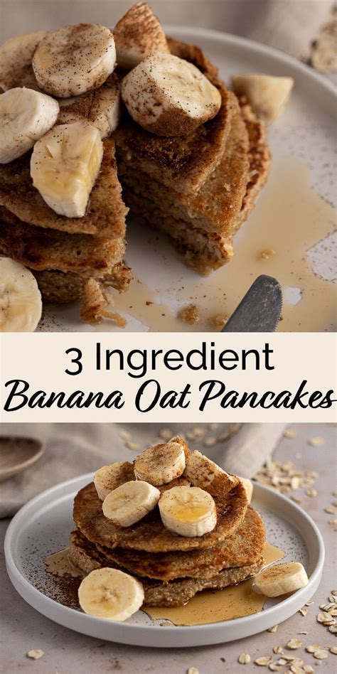 3 Ingredient Banana Oat Pancakes The Littlest Crumb Recipe Banana