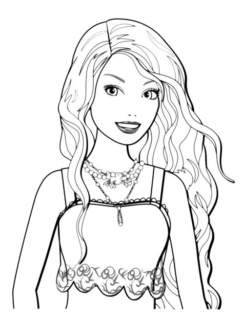 This is the year of birth of the eternal barbie. Black Barbie Coloring Pages at GetColorings.com | Free ...