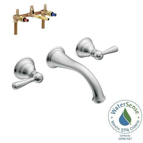 Shop for the best wall mount bathroom faucets from top brands at sears. MOEN Kingsley Wall Mount 2-Handle Low-Arc Bathroom Faucet ...