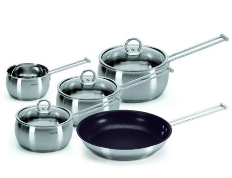 Brabantia Vision Stainless Steel 5 Piece Saucepan Set With Glass Lids