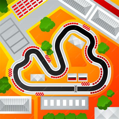 Racetrack Cartoon